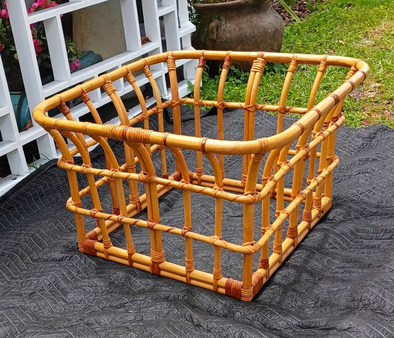 Vintage Brown Jordan Bamboo Coffee Table gallery