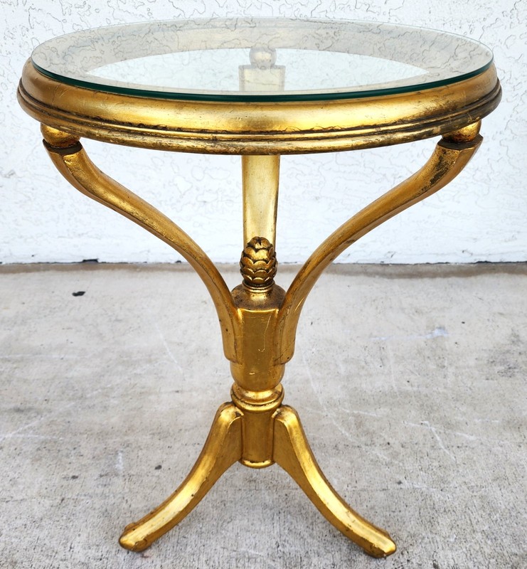 Mid Century Giltwood Side Center Table gallery