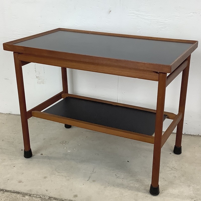 Scandinavian Modern Teak Service Table or Side Table gallery