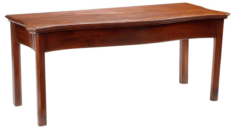 ANTIQUE ENGLISH GEORGIAN PERIOD SOLID MAHOGANY SERVER CONSOLE ENTRYWAY TABLE 63”