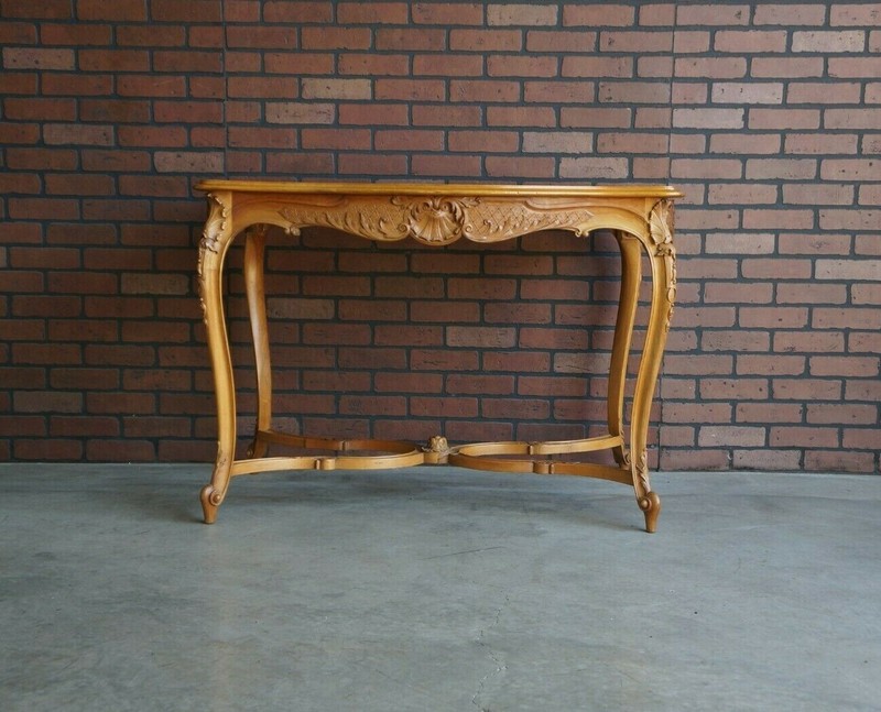 Antique French Table ~ Louis XV Carved Console Table ~ Entry Hall Table