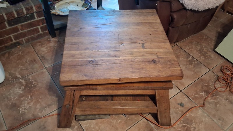 Restoration Hardware Vintage Table With Spinning Top gallery