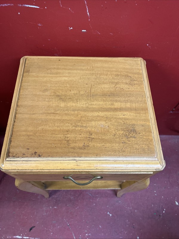 Fine Mid-Century / Art Deco 29” X 17”x16”RWAY Nightstand / Side Table Blonde gallery
