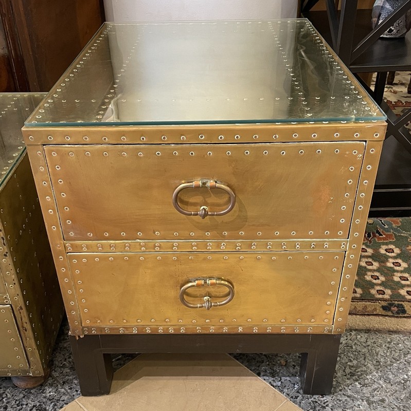 Vintage Sarried Two Drawer End Table, 1970s