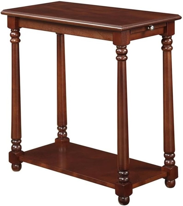 Small Narrow Chair Side End Table Accent For Living Room Office Furniture Thin