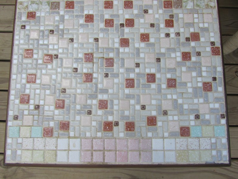 MIDCENTURY MODERN ART Deco TILE TOP COFFEE/EATING/SERVING/COUCH table gallery