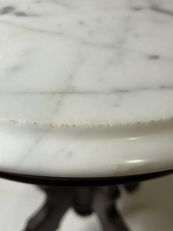 Antique 20th Century Made In Italy Side Table with Marble Top See Description gallery