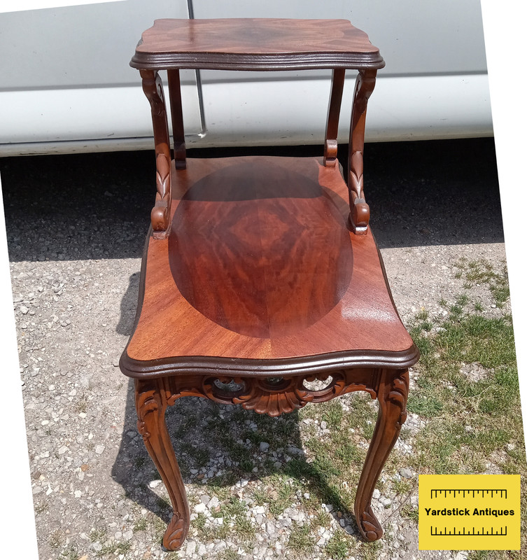 Mahogany/Rosewood Veneer Step End Table (SET61) gallery