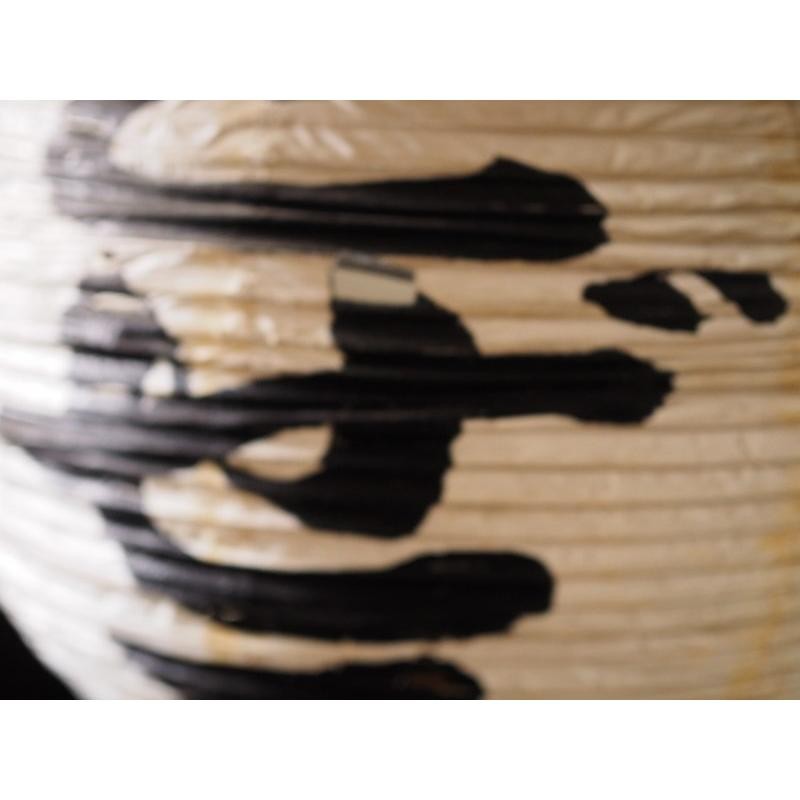 Used Japanese Restaurant Lantern Set 100yr Old Tattered Korokuten E 21cm (8.3in) gallery