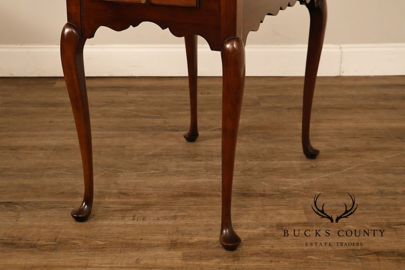 Statton Queen Anne Style Cherry Tea Table gallery