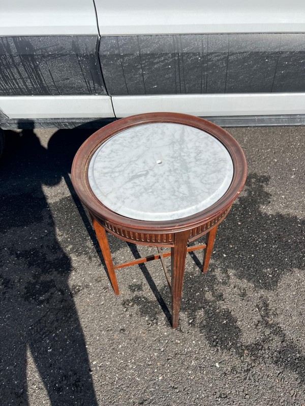 Early 20th Century Neoclassical Marble Top Accent Table gallery