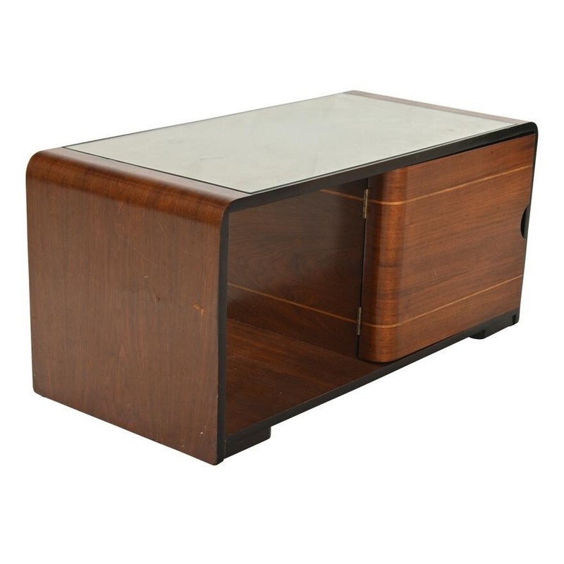 FRENCH ART DECO LIQUOR CABINET COFFEE TABLE - CIRCA 1930'S (AF1-006) gallery