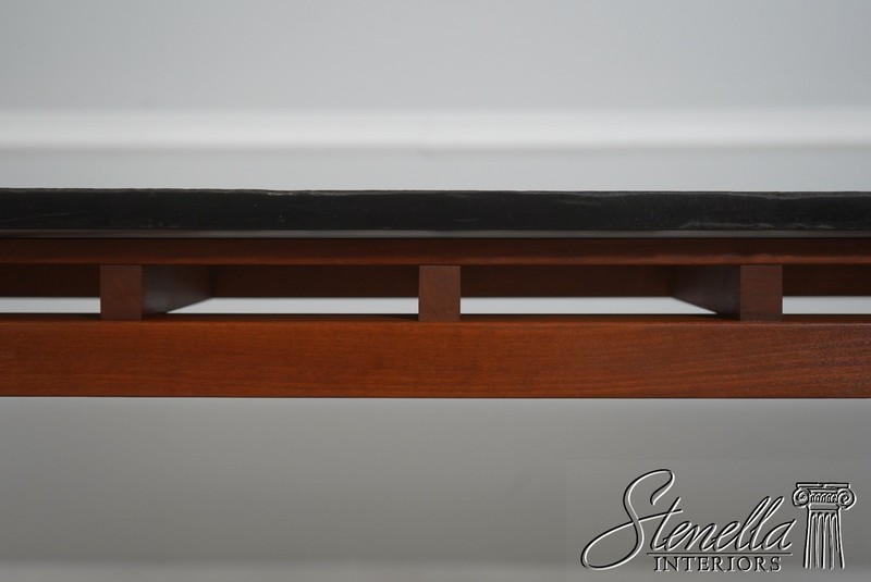L71702: Modern Design Cherry Slate Top Dining Table gallery