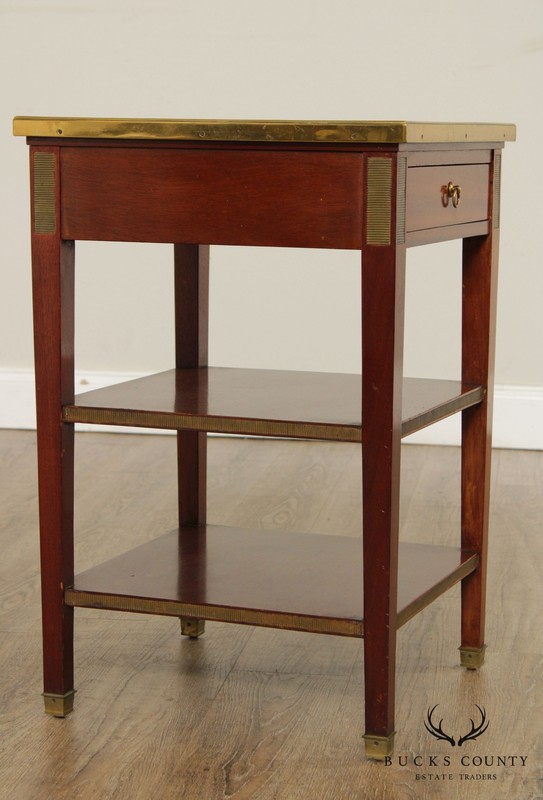 Edward Garratt Directoire Style Mahogany Marble Top Side Table gallery
