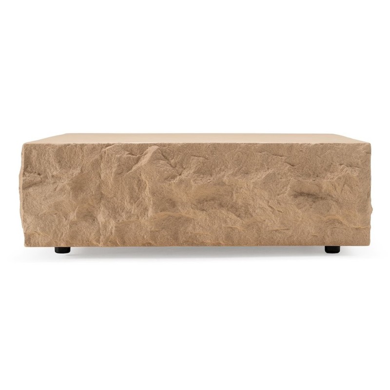 Modrest Quarry – Modern Beige Square Coffee Table