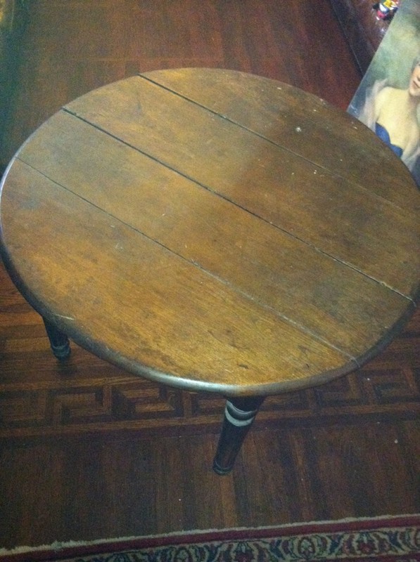Antique Primitive Walnut 19C Slide Dovetail Peg Vtg Kitchen Farmhouse Table gallery
