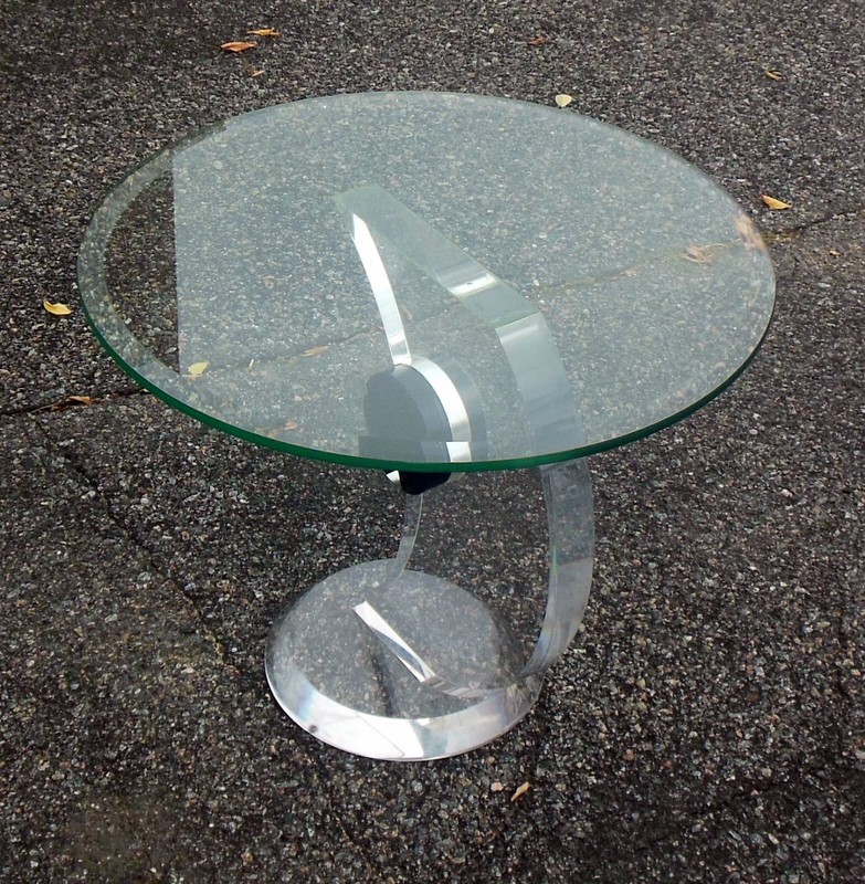 Vtg MCM POST MODERN Acrylic LUCITE Side Table OP POP ART Sculpture gallery