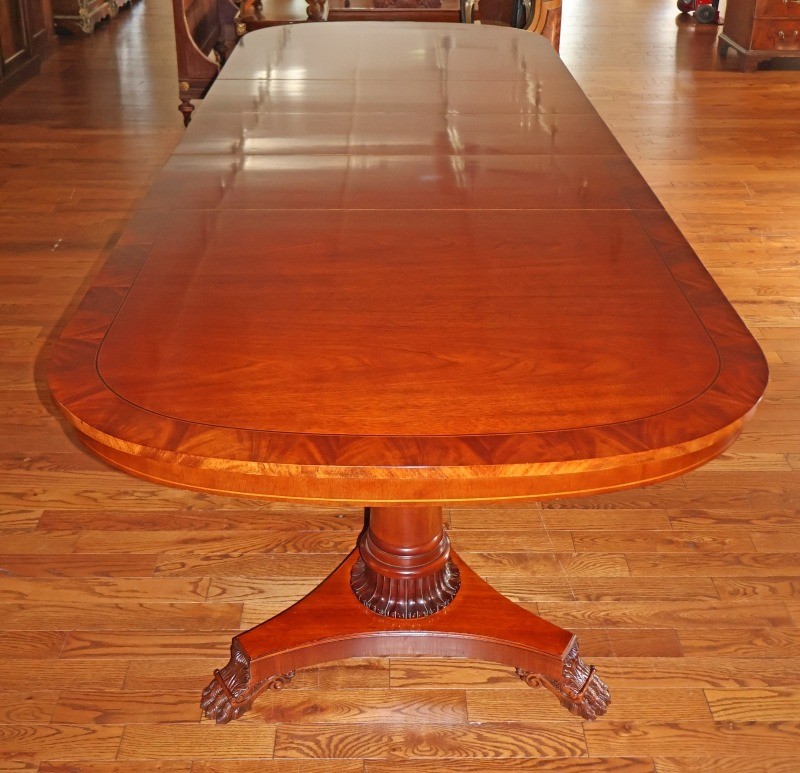 Kindel National Trust Empire Neo Classical Style Mahogany Dining Table gallery