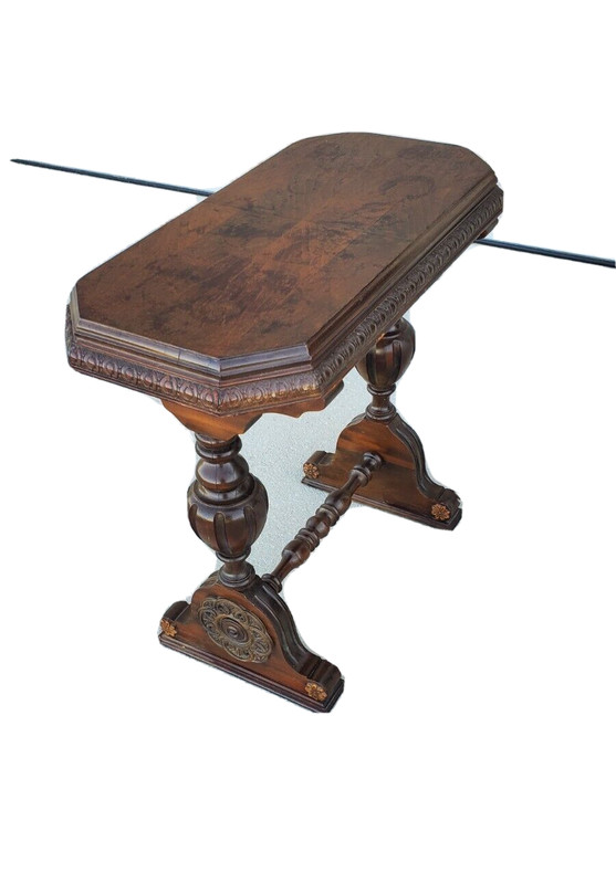 19th Century Traditional Ornate Trestle Table