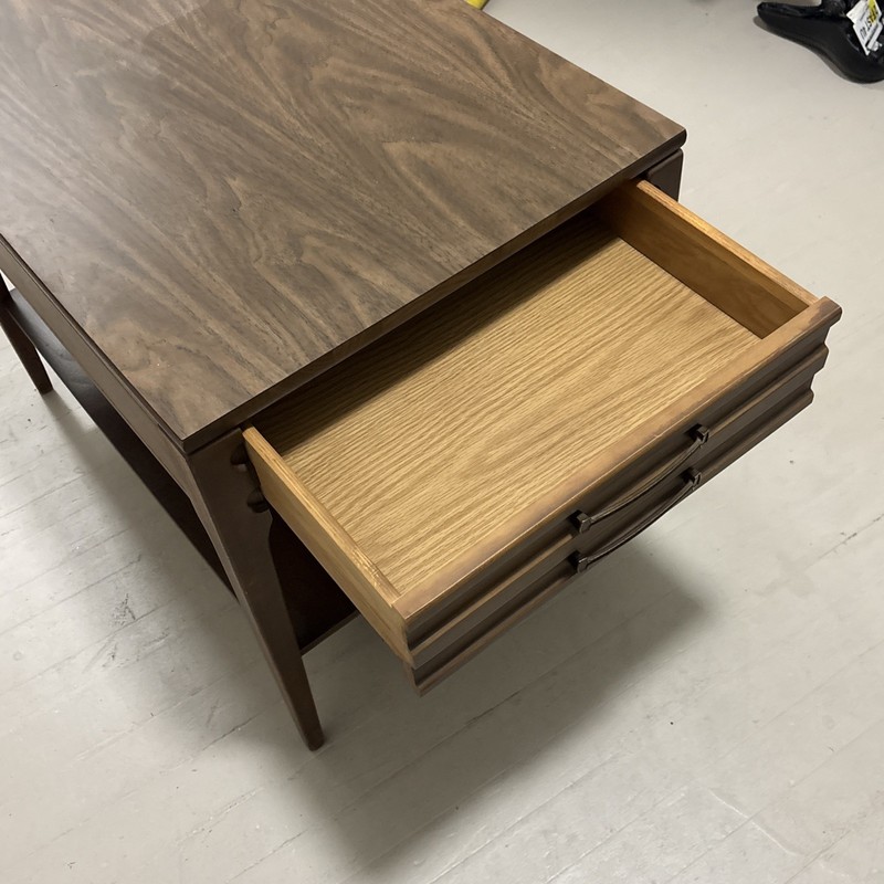 Mid Century Walnut Formica Top End Table / Side Table by Mersman (ET16) gallery