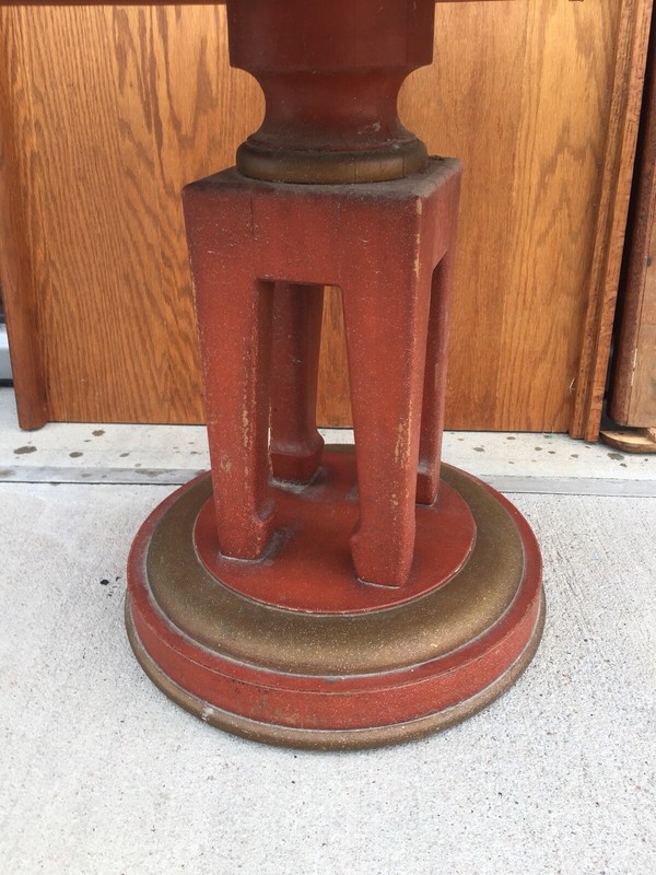 Vintage Hollywood Regency Side Table Italian Marble Mont Asian gallery