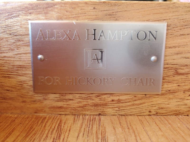 Table with drop leaves, mixed woods, Alexa Hampton Collection, for Hickory Chair gallery