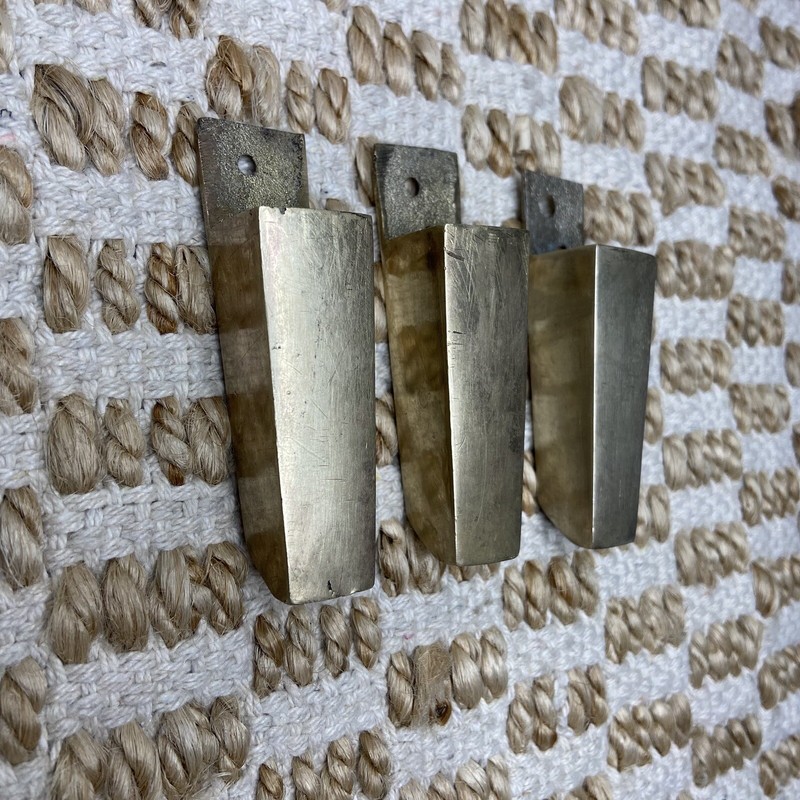 3 MCM Kagan Style Modernist Spider Leg Cocktail /Table BRASS FEET Caps For Parts
