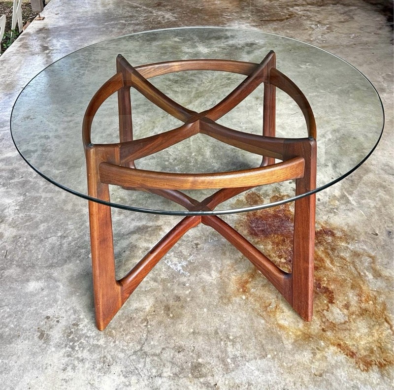 Mid Century Modern Adrian Pearsall Compass Dining Table