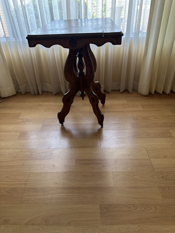 Victorian Eastlake Style Parlor Walnut Side Table gallery