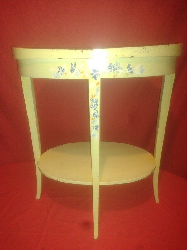 Vintage Mersman Yellow Hand Painted Table. gallery