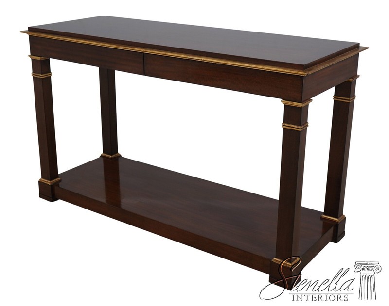 67422: Custom Quality Gold Gilded Console Sofa Table