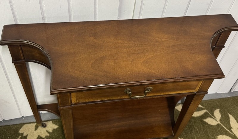 Antique Columbia Manufacturing Inc Inlaid Console Table gallery