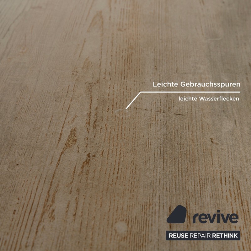 Mondo Stoneware Dining Table Wood Look Gray Cream Ausziehfunktion 160-82 gallery