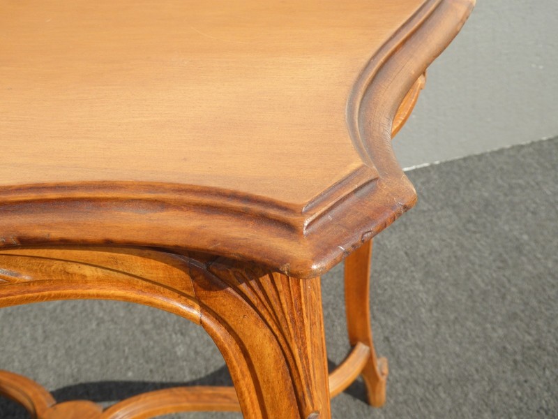 Vintage French Provincial Side Entry Table Solid Wood gallery