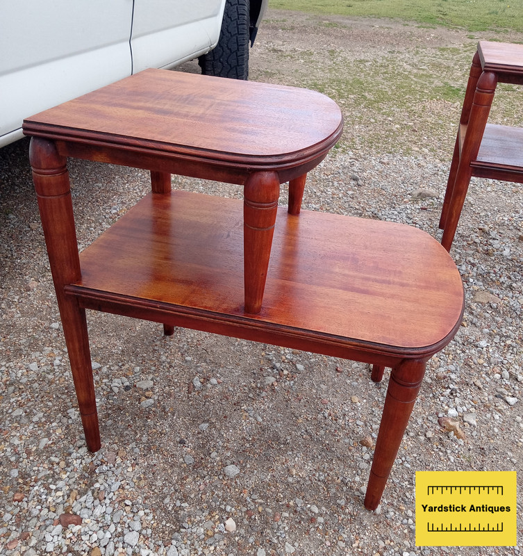 Mid Century Mahogany Step End Table (1 Table) (SET-57) gallery
