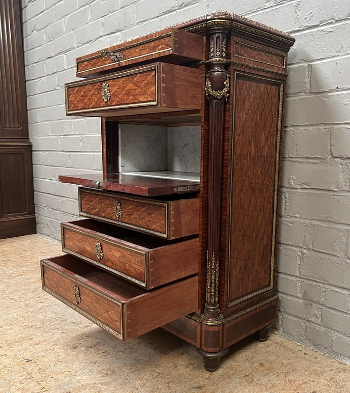 Antique French Louis XVI End Lamp Table or Chest by Grohé ARRIVES DEC 2026 gallery