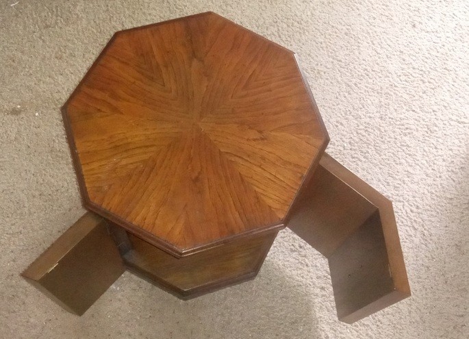 Accent Octagon shaped Table Vintage gallery