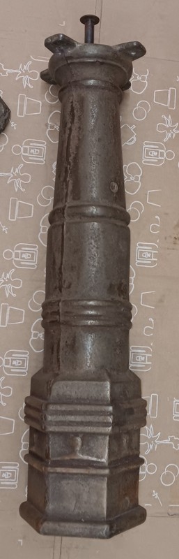 Antique Saloon, Bar, Bistro, 3-Legged Cast Iron Table Base, Early 1900s gallery