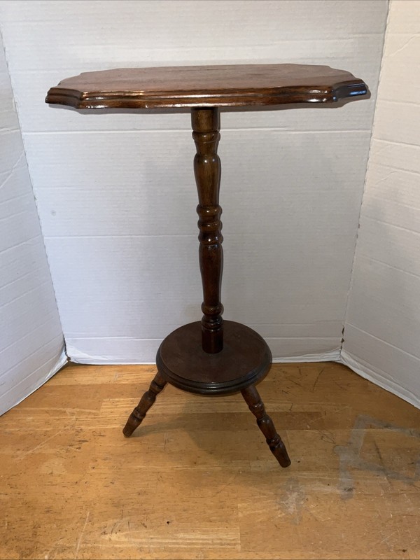 Vintage Wood Tripod Display Fern / Plant Stand Taiwan gallery