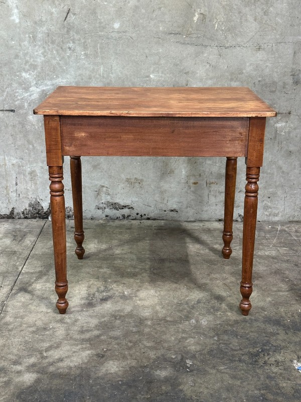 Antique Sheraton Maple 1 Drawer Work Table Writing Desk Nightstand 19th Century gallery