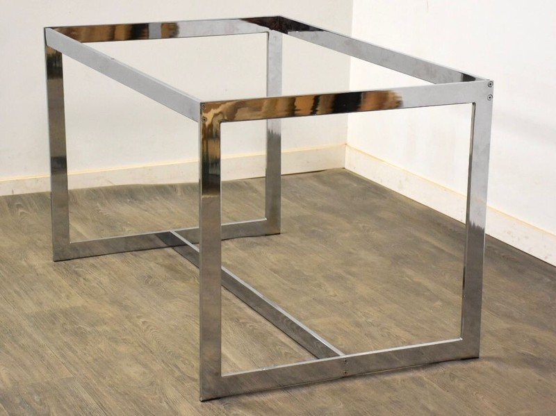Milo Baughman for Thayer Coggin Chrome Dining Table Base gallery