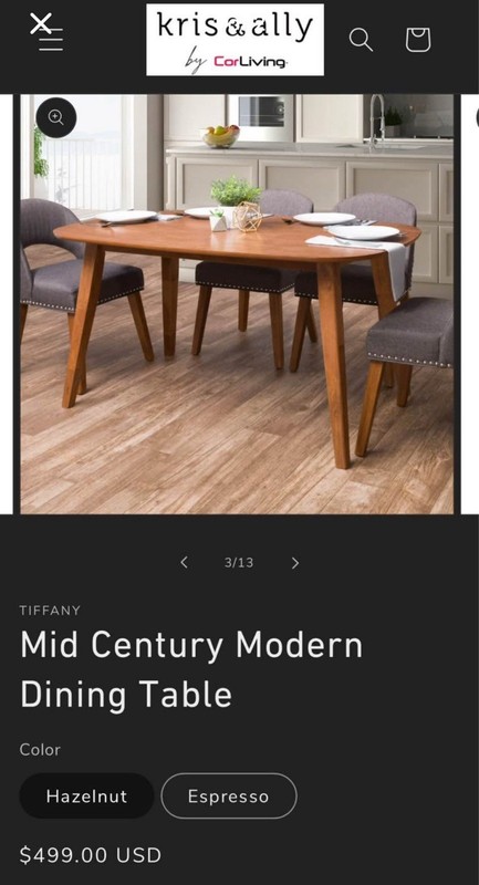 Tiffany Century Dining Room Table
