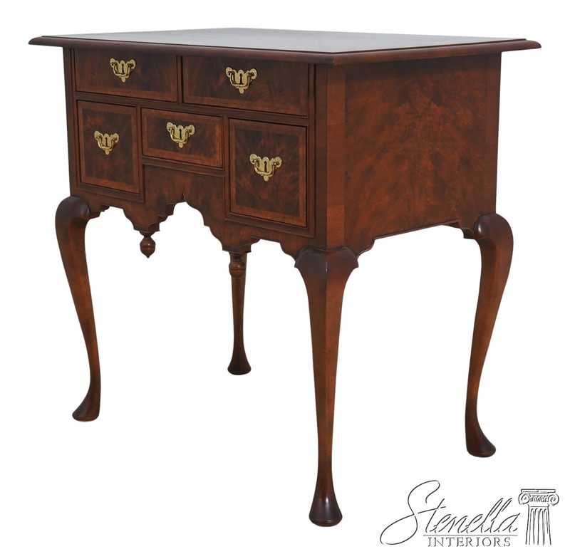 L70923: BAKER Model 8868 Colonial Williamsburg Walnut Lowboy Dressing Table