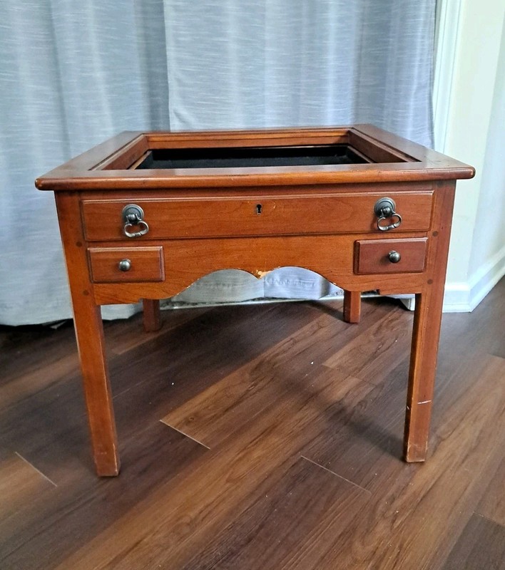 Lexington Bob Timberlake Wooden Display End Table -No Glass- AS IS