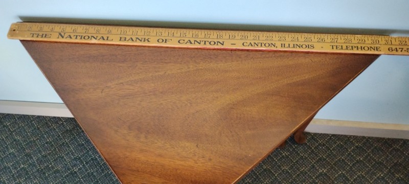 1971 Thomasville Triangular Gateleg Drop Leaf Occassional Side End Table Unique gallery