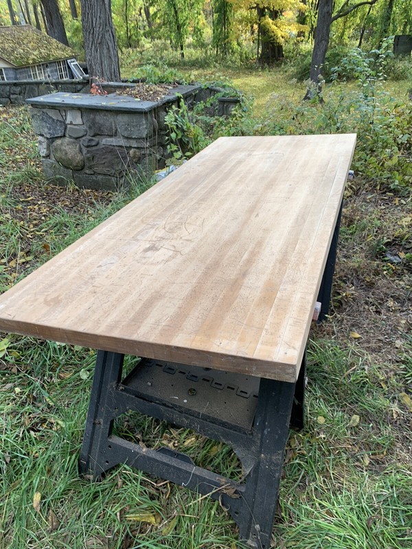 butcher block table Counter Top 6’ Long Maple gallery
