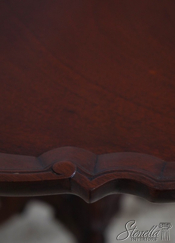 L70898: HICKORY CHAIR Mt Vernon Mahogany Pie Crust Tea Table gallery