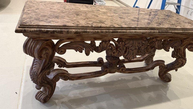 Marble Stone Top Italian Console Table gallery