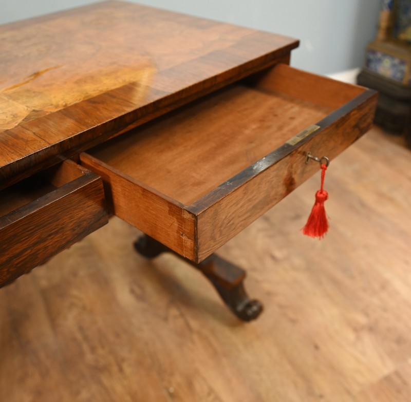 Regency Writing Table Walnut Desk 1820 gallery
