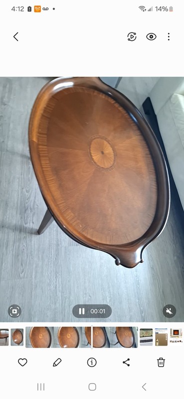 Antique English Mahogany Coffee Table